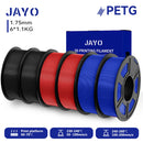 JAYO 3D Filament PLA +/PETG/PLA 1.75MM +/- 0.02MM 6Rolls Coloful Neatly Wound 3D Printing Material For 3D Printer&Pen 1.1KG/ROLL