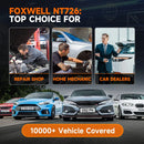 FOXWELL NT726 OBD2 Scanner All System Scan Code Reader 12 Reset Service DPF TPMS SAS OBD 2 Car Diagnostic Scan Tool Free Upgrade