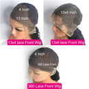 30 40 Inch Body Wave 13x6 HD Lace Frontal Wigs Human Hair Wig 13x4 Hd Lace Front Wig For Black Women Pre Plucked Brazilian Hair