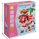 Sanrio Anime Figure Hello Kitty Assembled Building Block Kids Puzzle Toy Decorative Ornament Cartoon Doll Journey Food Car Model