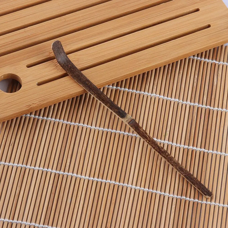 1PCS Wood Tea Leaf Sticks Matcha Spoon Teaware Handmade Bamboo Spice Gadget Cooking Utensil Drinkware Kitchen Tool Accessories