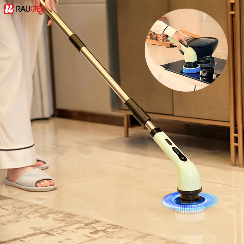 Electric Cleaning Brush Wireless 9 in 1 Multifunctional Bathroom Cleaner Brush For Home Kitchen Window Electronic Cleaning Brush