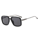 SO&EI Retro Double Bridges Square Men Sunglasses Shades UV400 Fashion Gradient Women Sun Glasses