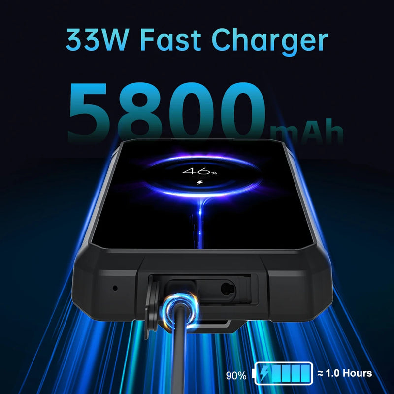 Unihertz 8849 Tank Mini Rugged Smartphone 4.3 Inch Display Android 13 Helio G99 Octa Core 5800mAh 100MP Cameras 16GB 256GB IP68