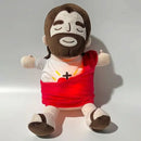 Breathing Jesus Plush Doll Soothing Placation Toys Soft Respirable Jesus Music Light Sleep Toys Baby Kid Christmas Easter Gifts