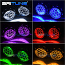 Bi-xenon HID Projector Lens with LED Devil Eyes Super 2.5 inch Honeycomb Lens H4 H7 Headlight Tuning Car Accessories Styling Kit