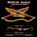 1478PCS Demon Slayer Uzui Tengen Sword Anime Ninja Building Blocks Knife Weapon Toy Katana Model Assemble Bricks Gifts For Kids