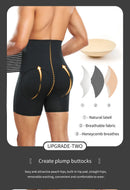 Shaper Shapewear Control Pants for Men Fitness Waist Trainer Corset Body Shaper Padded Panties Slimmer Thigh Breathable Slimmer