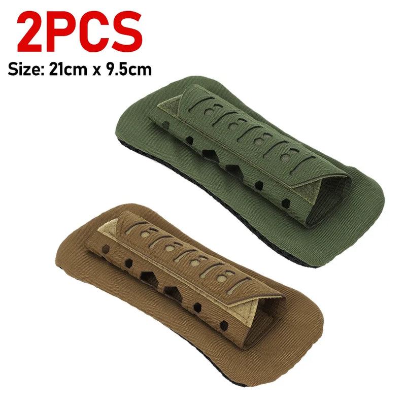 1/2/4PCS Laser Cutting Tactical Vest Shoulder Strap Pads For Hunting Vest Backpack Comfort Mesh Cushion Shoulder Pad for Outdoor