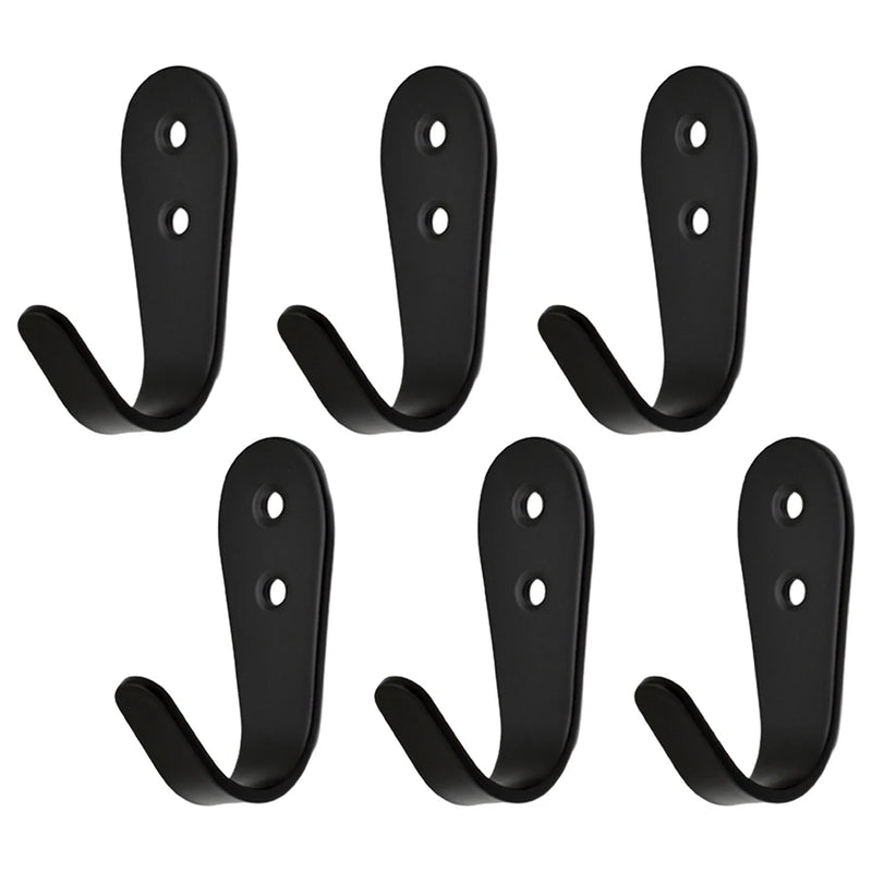 6pcs Hooks  Door Wall Hook Hang Towels Handbags Hats Scarves Clothes Robes Hooks For Bathroom Kitchen Bedroom