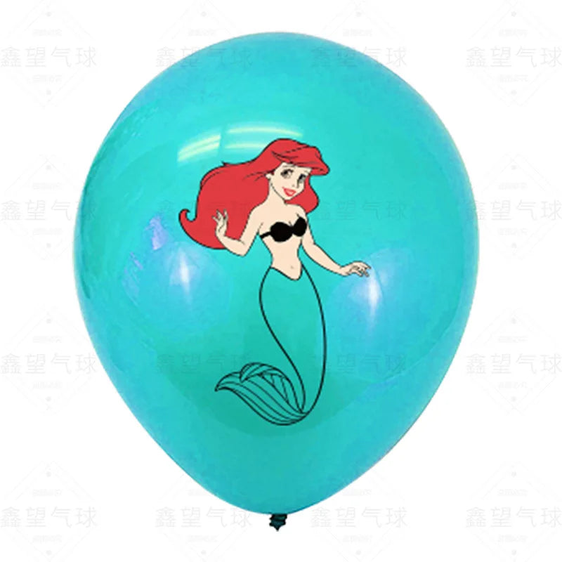 10/20pcs Disney Princess Theme Encanto Aurora Sleeping Beauty Balloon Baby Birthday Party Decoration 12inch Latex Balloon Set
