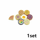 DlY Mini Food Building Block Figures Bread Fish Fruit Chicken Crab Hot Dog Cake Pizze Carrot Box Creative Toys City Parts Brick