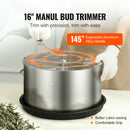 SucceBuy Leaf Bowl Trimmer 16" Trimmer Bowl Manual Bud Trimmer with Stainless-Steel Blades for Twisted Spin Cut Clear Dome