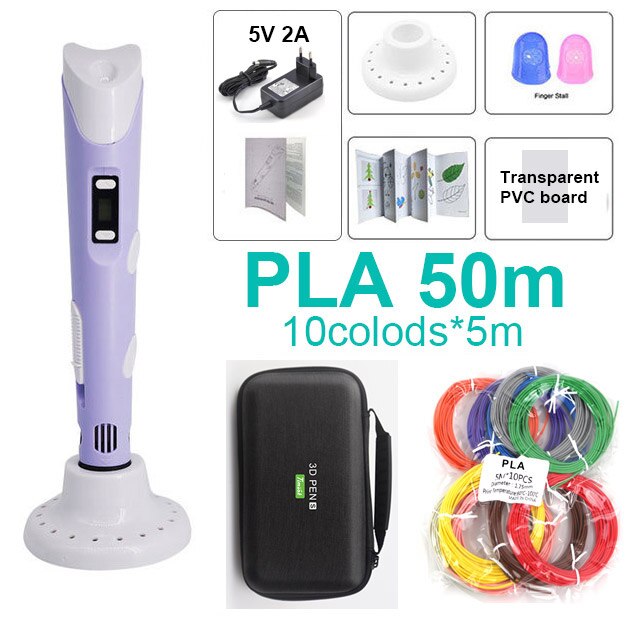 3D Pen 3D For Kids With 20/30 Colors PLA Filament ,3D Printing Pen, 3D Creative Toy Children&