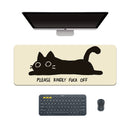 Mauspad Katze Kawaii Anime XXL Schreibtischunterlage Mauspad Groß Gaming Mauspad Computer Rutschfeste Basis Schreibtischunterlage für Büro & Zuhause 80x30CM