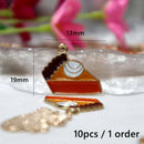 10pcs Cute Thanksgiving Turkey Food Metal Pendant Cartoon Alloy Charms DIY Necklace Bracelet Earrings Jewelry Keychain Accessory