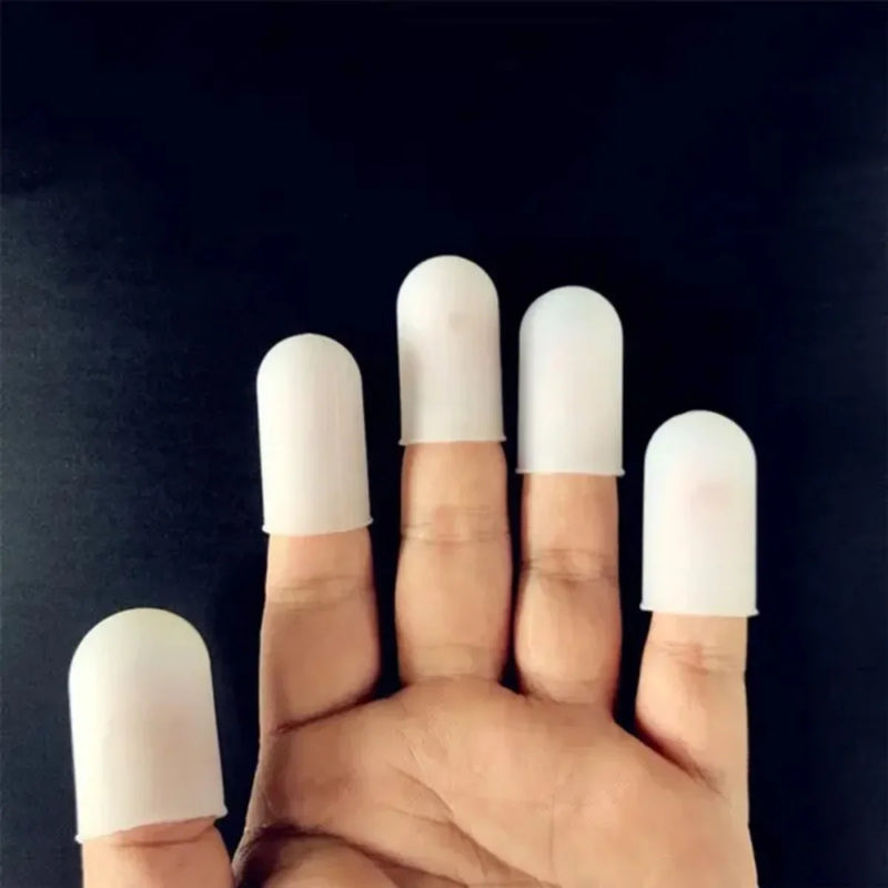 5Pcs Silicone finger cover, thermal insulation and anti slip finger cover, barbecue oil release tool, finger protection cover