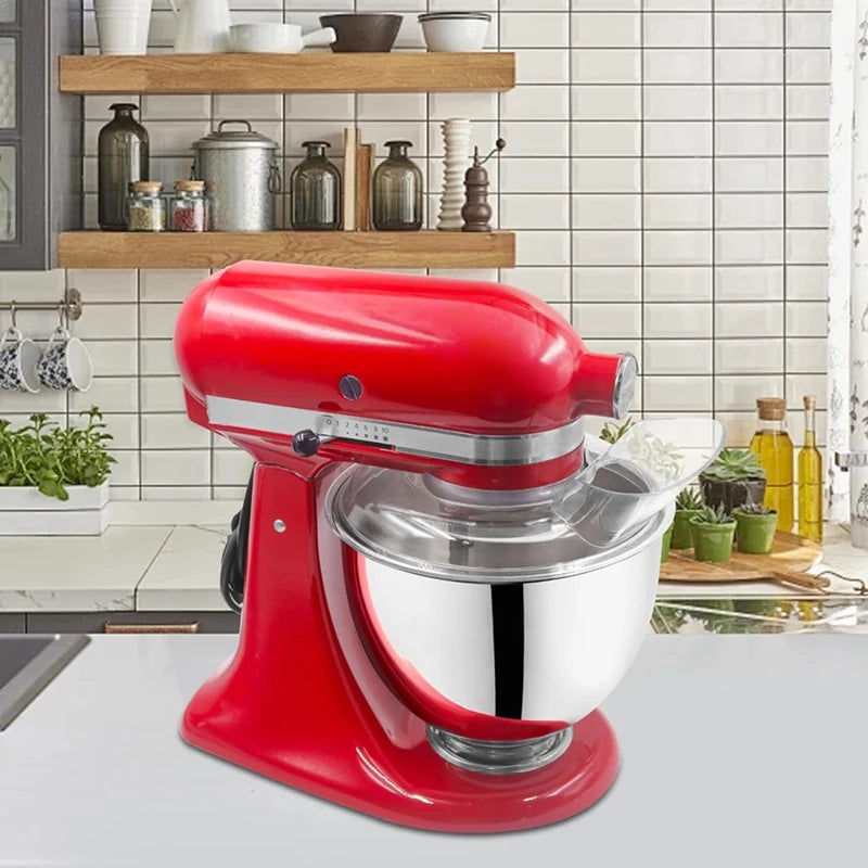 For Kitchenaid 4.5-5 Quart Tilt-Head Stand Mixers, Secure Pouring Shield & Mixers Bowl Covers Mixer Splatter Guard Lids