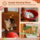 The Summit Tower | Floor-to-Ceiling Wooden Cat Tree with Hammock & Scratching Posts