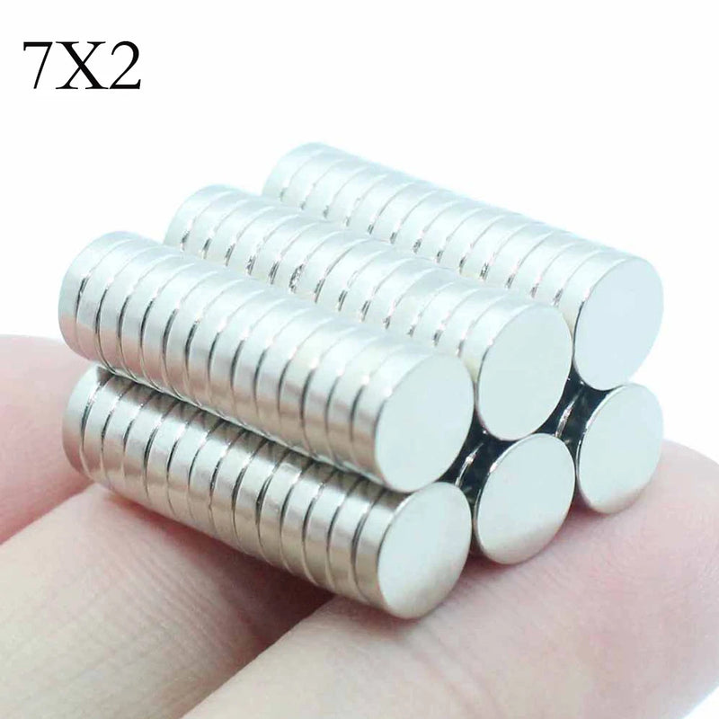 5x2/6x2/7x2/8x2/9x2/10x2/12x2/15x2/20x2/25x2/30x2mm N35 Super Strong Magnet Round Magnetic NdFeB Neodymium Powerful Disc imanes