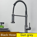 Black Gray Kitchen Sink Faucet Dual Mode Spout Pull Down 360° Rotation Faucet Deck Mounted Hot Cold Water Mixer Tap Torneira