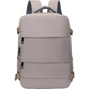 Easy Carry Airplane Approved Backpack, Minimalist Solid Tone Multi-pocket Daypack for Daily Commute and Holiday