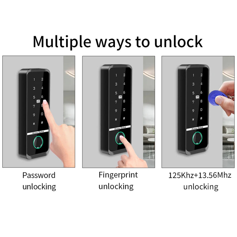 Outdoor Access Control Keypad System Kit Set Waterproof RFID 125KHz or 13.56MHz NFC Work with Electric Magnetic Lock Strike Lock