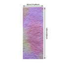 Chzimade 50 X160Cm Dual Color Plush Tie Dyed Fabric Handmade Outerwear Sewing Rainbow Imitation Rabbit Hair Winter Fabric Stripe