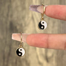 Drip Oil Tai Chi Gossip Drop Earrings For Women Fashion Simple Ladies Romantic Ball Pendant Earrings Jewelry Factory Wholesale