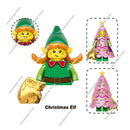 Hot Toys TV6302 TV6303 2024 Merry Christmas Gift Grinch Holiday Elf Santa Rex Darth Vader Building Blocks Mini Action Figure Toy