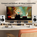 Fosi Audio P4 HiFi Preamplifier: 3 RCA Inputs, EQ/Bypass, Swappable Op-Amps, Treble & Bass Tone Control For Audiophile Systems