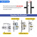 Tuya Silver Smart Türschloss Portugiesische Sprachausgabe Sicheres Digitales Elektronisches Schloss Bluetooth APP Fingerabdruck Passwort RFID Entsperren