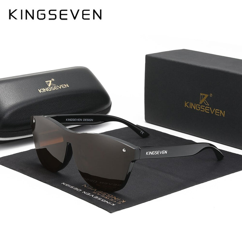KINGSEVEN 2022 New Brand Design Women's Glasses TR90 Polarized Sunglasses Men Retro Sun Glasses Sonnenbrille Herren
