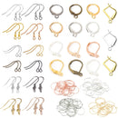 Stainless Steel French Earrings Clasps Hooks Fittings DIY Jewelry Making Iron Hook Earwire Earring Findings Gold Silver Jewelry