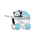 Hot Original Pendant S925 Sterling Silver Rabbit Charm Fit 3mm Bracelet Diy For Women Classic Easter egg beads Daily Gift Fine