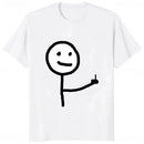 Woman Clothing Middle Finger Funny Frenzy Print Women's T-Shirt Casual Fashion Harajuku Street Cute Trendy Style Comfortable