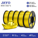 JAYO petg 3d printer filaments PETG 5Rolls 1.75mm Mixed Color Bubble Free FDM 3D Printer Material for 3d pen refill 1.1kg/1rolls