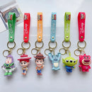 Cute Cartoon Disney Toy Story Buzz Lightyear Woody Lotso Keychain Keyring Gift for Kids Friends Accessories Wholesale