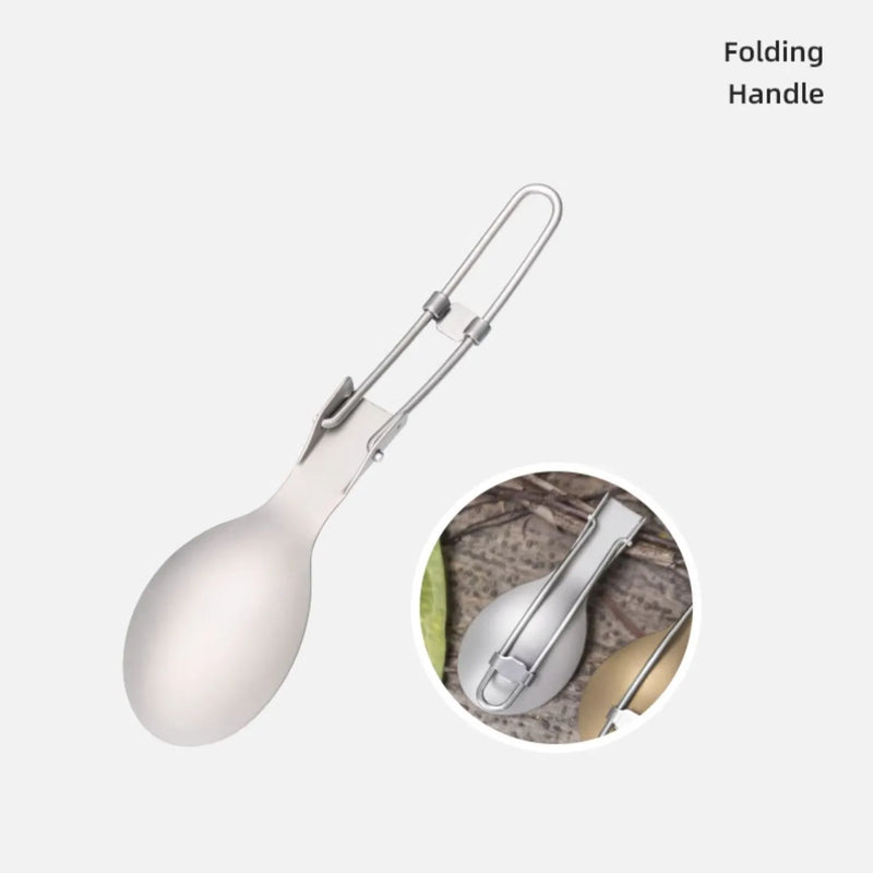 Keith Titanium Tableware Spoon Portable Healthy Lightweight Outdoor Picnic Hiking Folding Cutlery Ti5302