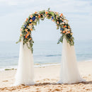 Large Metal Wedding Arch, Balloon Arch Backdrop Arch Stand for Wedding, Bridal, Garden, Yard, Indoor Outdoor Party Decoration