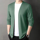Cardigan Jacket for Men, Spring and Autumn, Long-Sleeved, Casual, Versatile, Spring Outerwear, Trendy Top