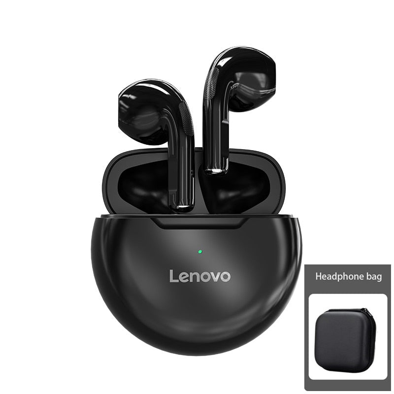 Lenovo LivePods HT38 TWS Bluetooth Earphone Mini Wireless Earbuds with Mic for iPhone Xiaomi Sport Waterproof 9D Stere Headphone