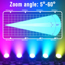 Yiflamefly 19X15W Beam Moving Head Light DMX512 RGBW 4IN1 LED Stage Light For DJ Karaoke Dance Hall KTV Disco Bar Stage Lighting