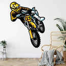 M741 Motorcycle Wall Sticker Motorcycle Racing Driver Highway Boy Room Removable Home Decor Sticker