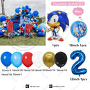 96pcs Sonic Themed Birthday Party Decoration Balloon Garland Set Is Suitable for Boys' Birthday Baby Shower Party Decoration