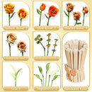 868PCS Rose Bouquet Building Blocks Eternal Flower Vase Bricks Home Decoration Girl Romantic Valentine's Day Gifts Kids DIY Toys