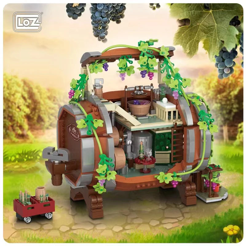 New 2023 LOZ Mini Twelve Constellations Sandglass Toys Building Block DIY Creative Turntable Decor Bricks Holiday Kids Toys Gift