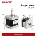 HANPOSE Nema17 stepper motor, torque 78 oz-in (52 N-cm), current 1.8 A. Models 17HS8401 17HS 2408 17HS3401S 17HS4401S 17HS6401S