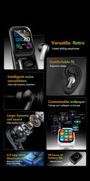 Sliding cover Bluetooth Headphones Wireless Earbuds 30Hrs Playback Earphones AI Translation Headset Clear Sound Noise Cancelling