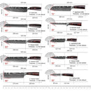 The Forge | Premium 7Cr17MoV Stainless Steel Chef Knife Set with Nylon Bag